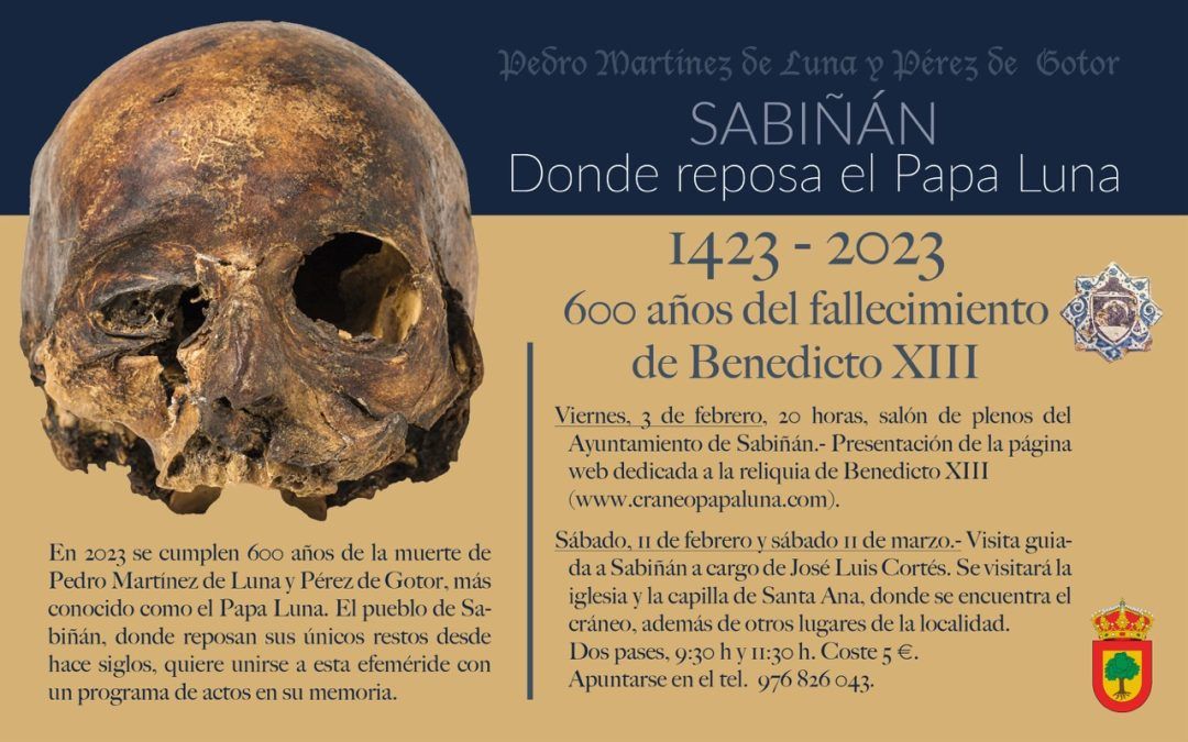 Sabiñán presenta sus actos por el 600 aniversario de la muerte del Papa Luna