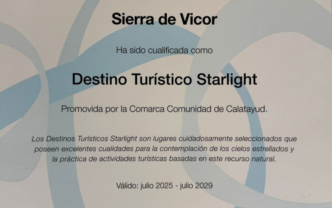 La fundación Starlight avala las excelentes condiciones de la sierra de Vicor para el astroturismo