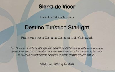 La fundación Starlight avala las excelentes condiciones de la sierra de Vicor para el astroturismo